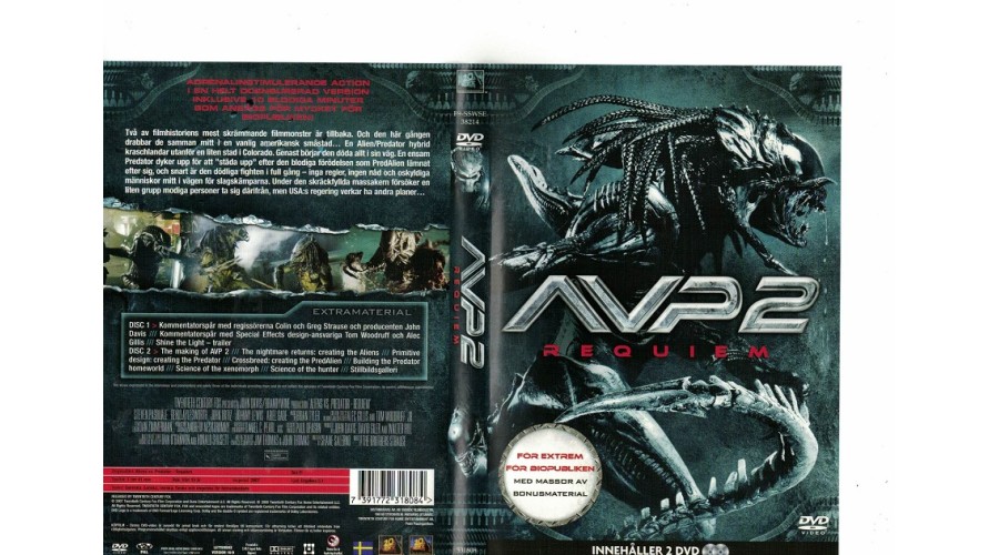 AVP 2 Requiem DVD