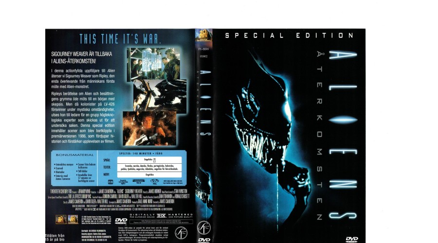 Aliens Återkomsten DVD
