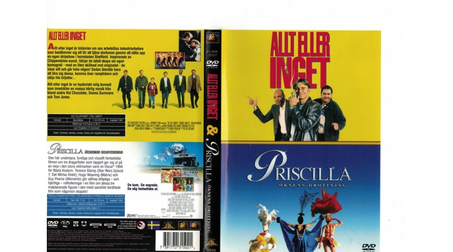 Allt Eller Inget +  Priscilla ,2 DVD