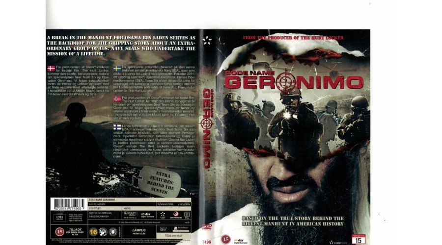 Codename Geronimo DVD