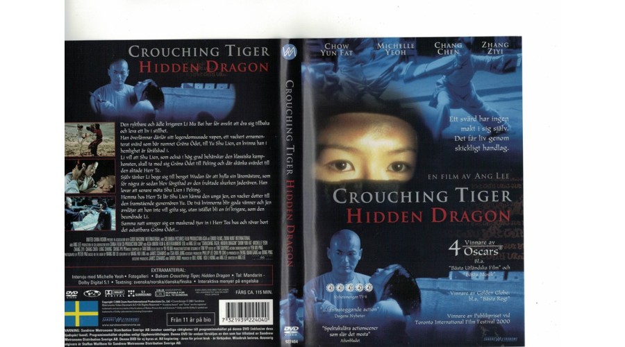 Crouching Tiger Hidden Gragon DVD