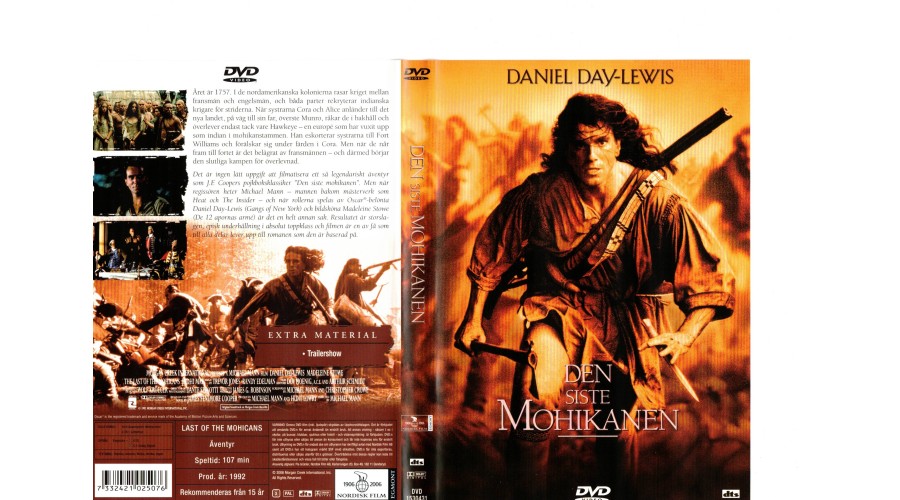 Den Siste Mohikanen DVD