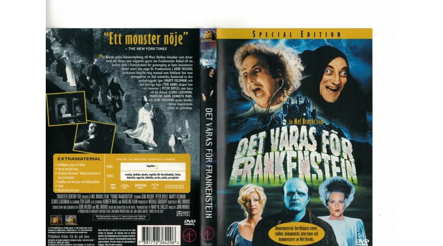 Det Våras för Frankenstein DVD