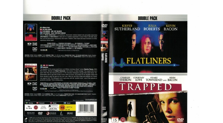 Dödlig Puls / Flatliners  +  Trapped , 2 DVD