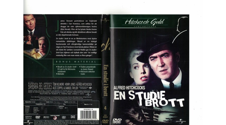 En studie i brott DVD