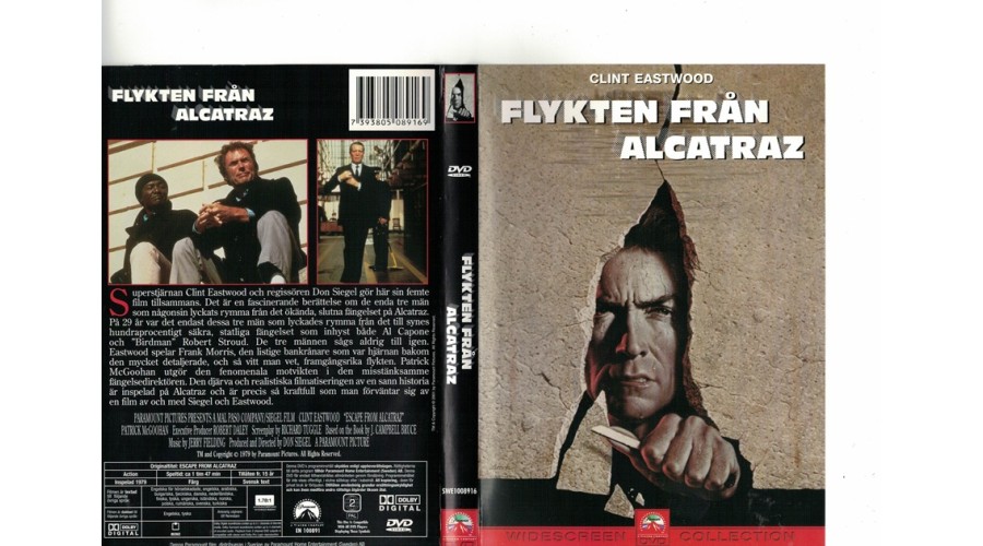 Flykten Från Alcatraz DVD