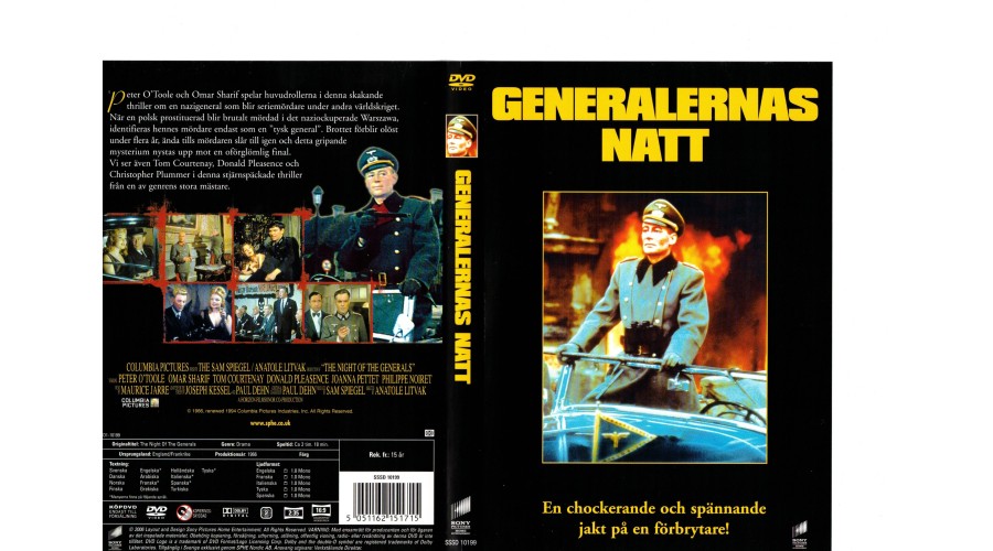 Generalernas Natt DVD