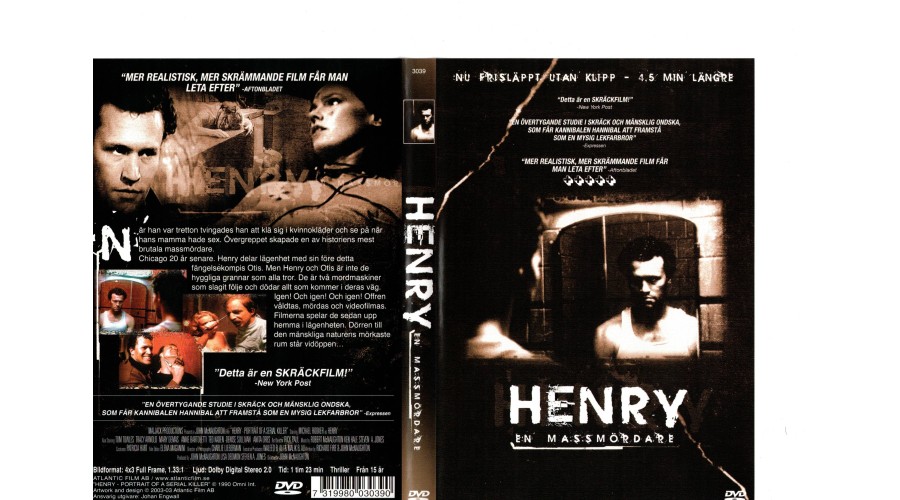 Henry En Massmördare DVD