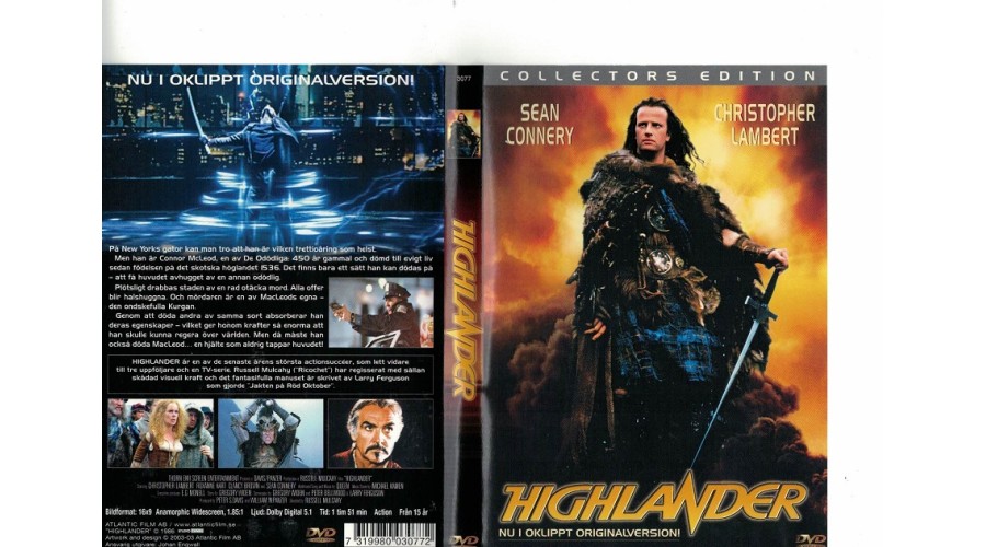 Highlander DVD