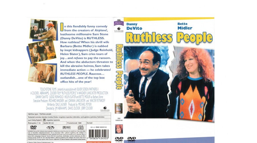 Hjärtlösa Typer Ruthless People DVD