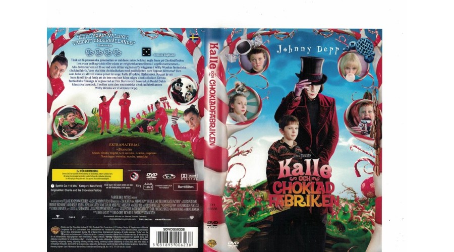 Kalle och Chokladfabriken DVD