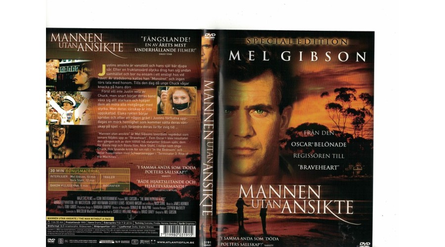 Mannen Utan Ansikte DVD
