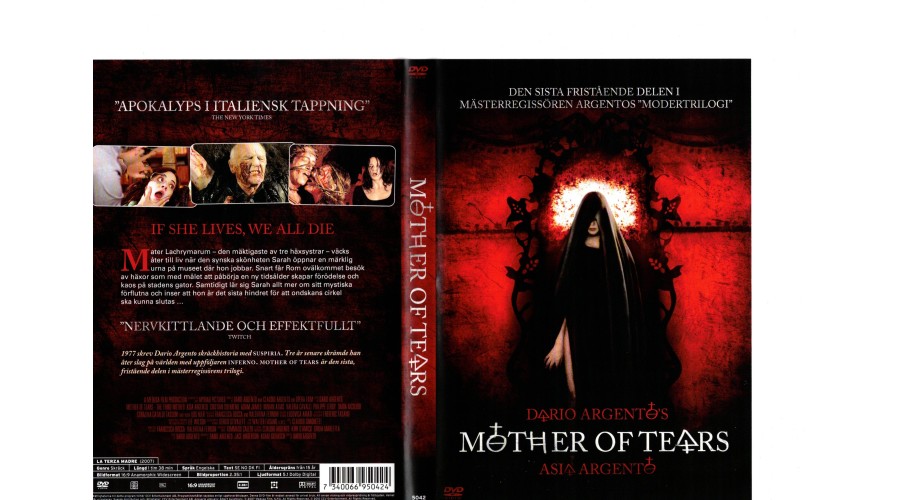 Mother of Tears DVD Regi Dario Argento