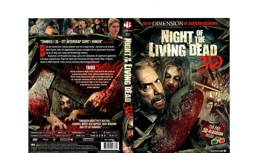 Night of the Living Dead 3 D , DVD