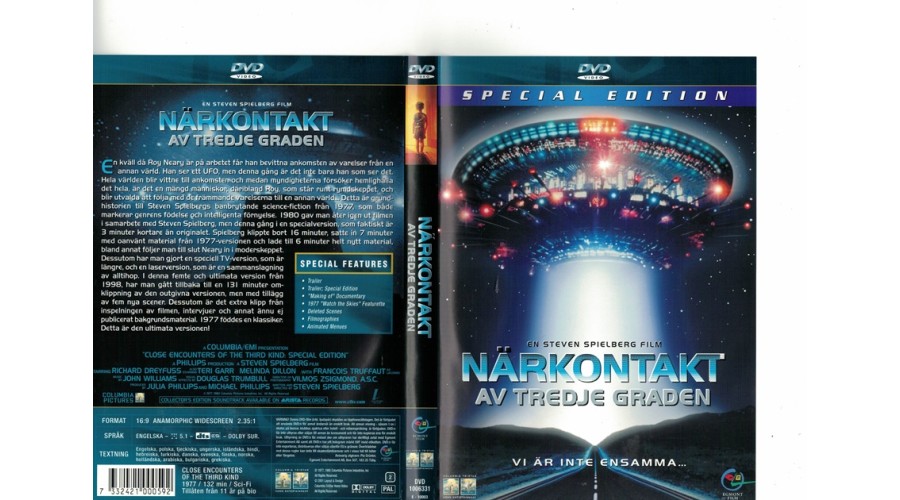 Närkontakt av tredje graden DVD