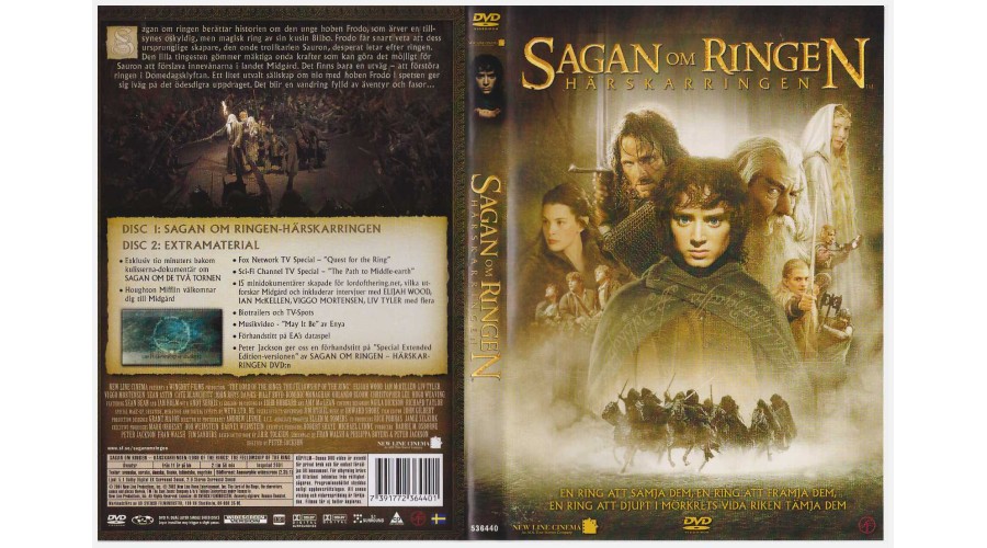 Sagan Om Ringen 1 DVD