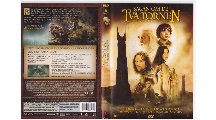 Sagan om De Två Tornen DVD