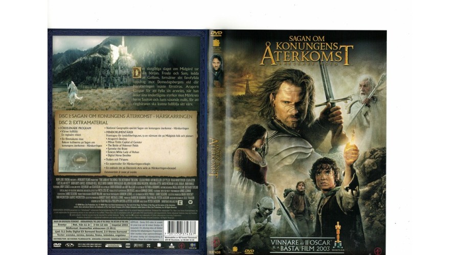 Sagan om Konugens Återkomst 3 DVD