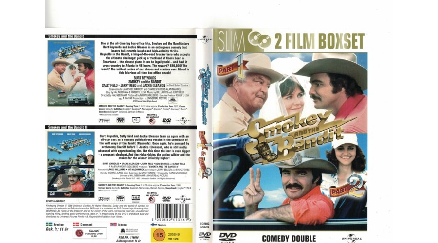 Smokey and the Bandit del 1 + 2  DVD