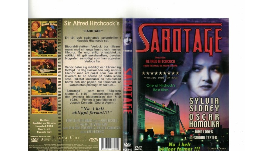 Sabotage  DVD