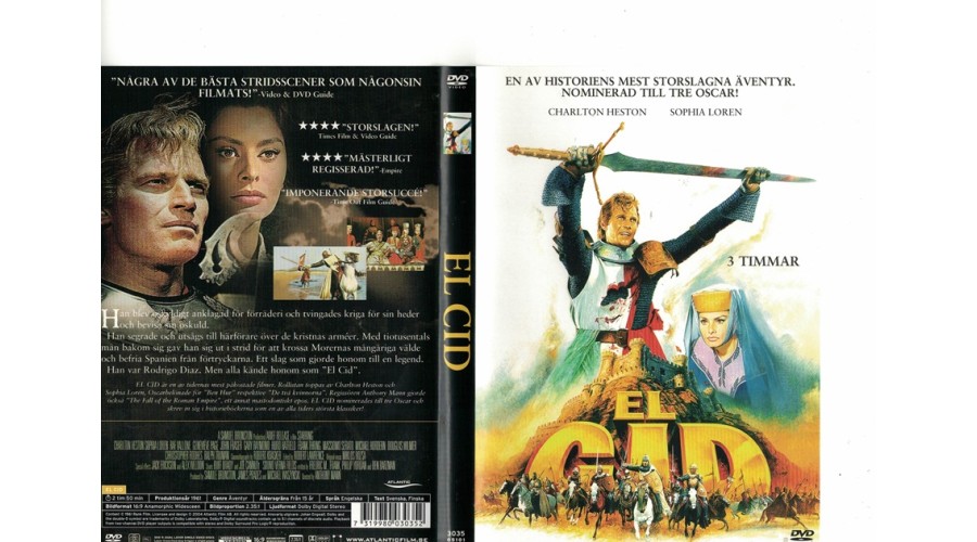 El Cid 1961  DVD