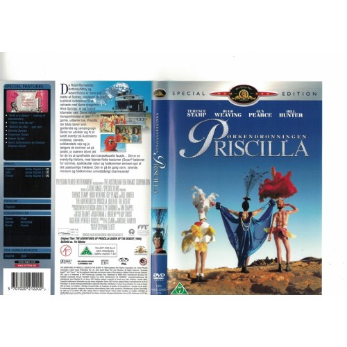Priscilla Öknens Drottning  DVD.