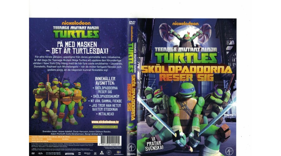 Teenage Mutant Ninja Turtles  Sköldpaddorna Reser Sig  DVD