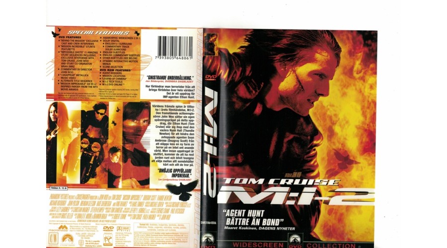 Tom Cruise M-I-2  DVD